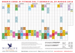 scarica orario - New Life Center