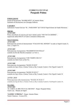 curriculum artistico