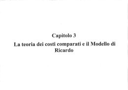 Lucidi cap.3 - Dipartimento di Economia