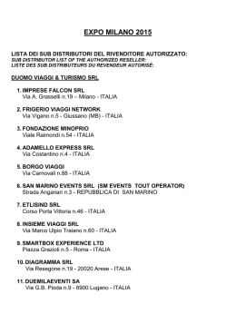 Scarica la lista dei Sub Distributor