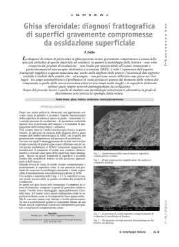 Ghisa sferoidale: diagnosi frattografica di superfici gravemente