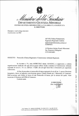 DIPARTIMENTO GIUSTIZIA MINORILE