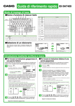 Guida di riferimento rapido