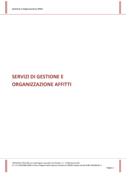 Scarica il PDF informativo - Habitarea Partecipazioni Spa