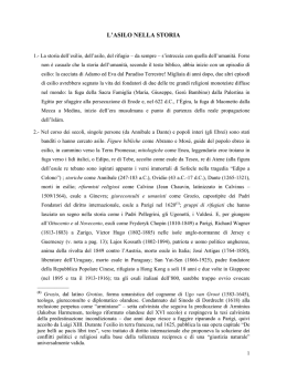 L`ASILO NELLA STORIA