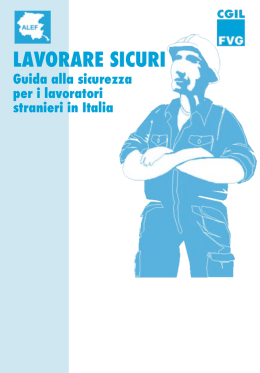 LAVORARE SICURI