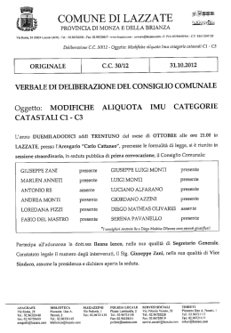 COMUNE DI LAZZATE