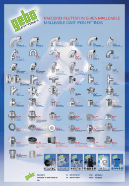 raccordi filettati in ghisa malleabile malleable cast iron fittings