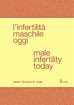 L`Infertilità Maschile Oggi / Male Infertility Today - 2002-b