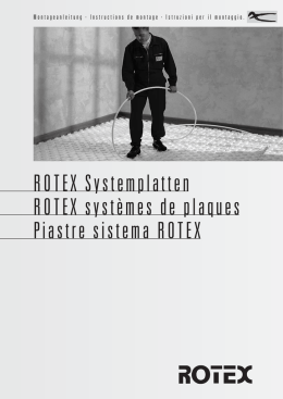 ROTEX Systemplatten ROTEX syst&egrave;mes de plaques Piastre sistema