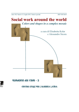 Social work around the world - Università degli Studi di Trieste