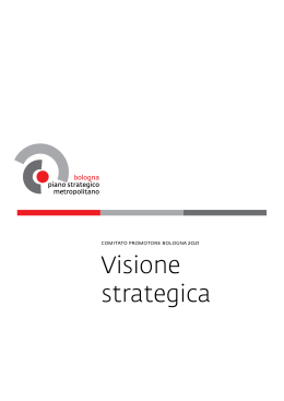 Visione strategica  - Piano Strategico Metropolitano