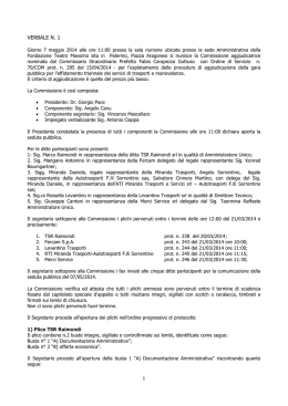 Scarica il Verbale di gara del 7.05.2014
