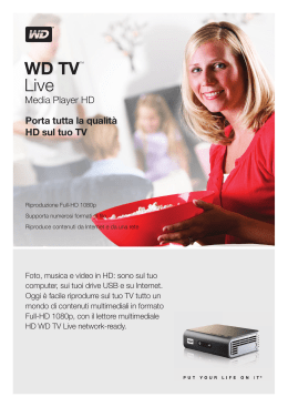 WD TV™ Live HD Media Player Product Overview