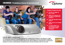 HD800X Proiettore Home Entertainment Full HD 1080P