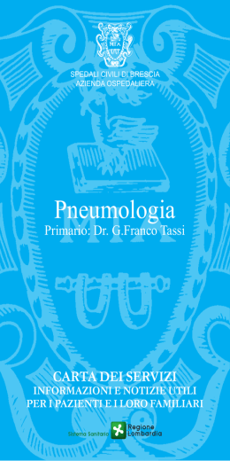 Pneumologia - Azienda Ospedaliera Spedali Civili di Brescia