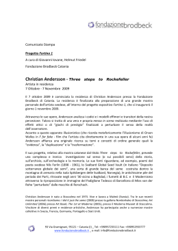 Comunicato Stampa Progetto Fortino 1 A cura di Giovanni Iovane