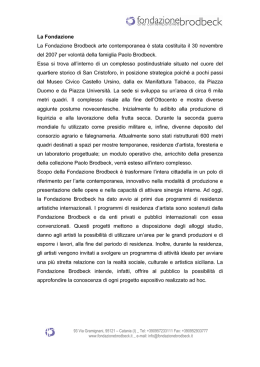 Scarica il cv completo - Comitato Fondazioni Italiane Arte