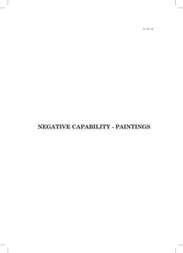 pdf libro Negative Capability – Paintings