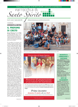 n. 3 &ndash; 2015 - Parrocchia di Santo Spirito