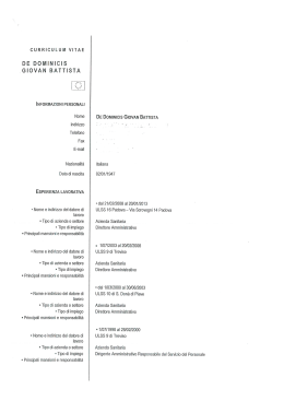 DE DOMINICIS GIOVAN BATTISTA
