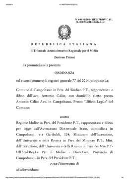 N. 00077/2014 REG.RIC.