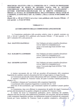 settore scientifico-disciplinare ius 04 diritto commerciale