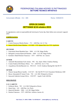 Hettange 8/10 Ottobre 2015 - Federazione Italiana Hockey e