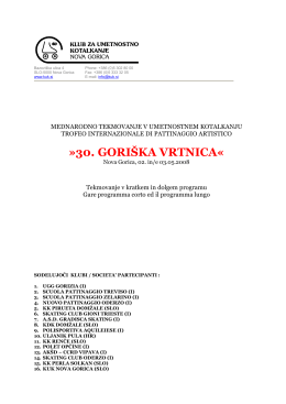 Nova Gorica Trofeo Internazionale (versione PDF)