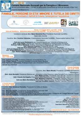 locandina convegno CamMiNo - Consiglio Nazionale Forense