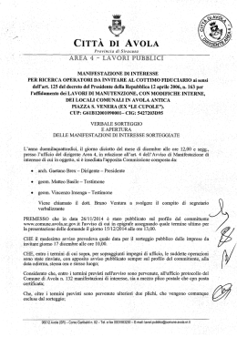 Verbale di Sorteggio