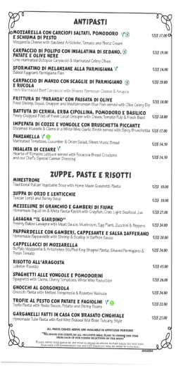 Menu - Half Moon
