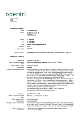 CV Avv. Calzone Camilla