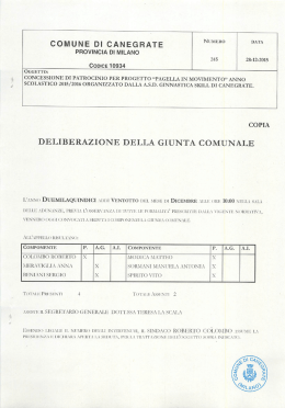 COMUNE DI CANEGFIATE ““““” ”“ - Albo Pretorio On Line