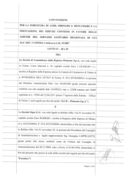 Convenzione GEPA (Lotti 47-48-49) - SCR