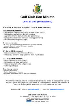 FAQ - Golf Club San Miniato