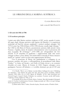 LE ORIGINI DELLA MARINA AUSTRIACA