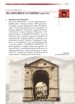 tra repubblica e impero (1420-1797)