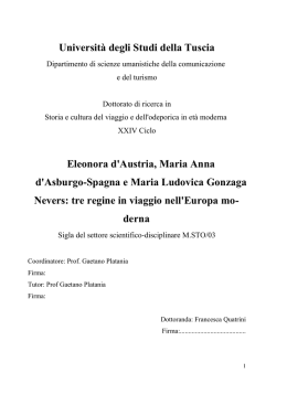 Universit&agrave; degli Studi della Tuscia Eleonora d