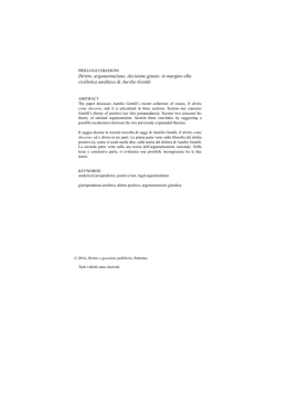 in margine alla civilistica analitica di Aurelio Gentili
