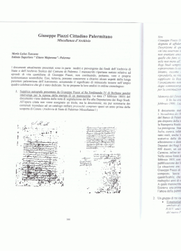 M. L. Tuscano, 2002, Giuseppe Piazzi cittadino palermitano