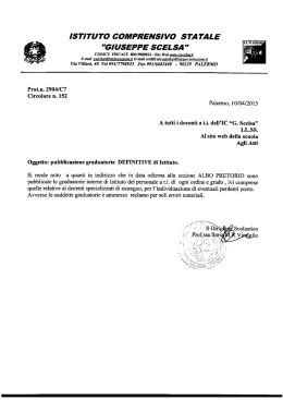 ISTITUTO COMPRENSIVO STA TALE "GIUSEPPE SCELSA"