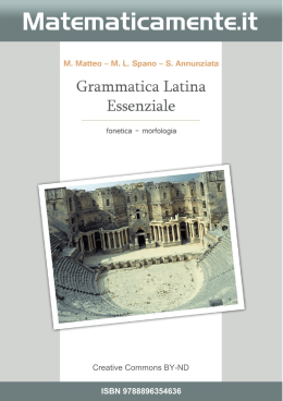 Grammatica Latina Essenziale