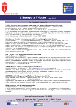 L`Europa a Trieste