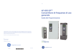 Manuale di programmazione