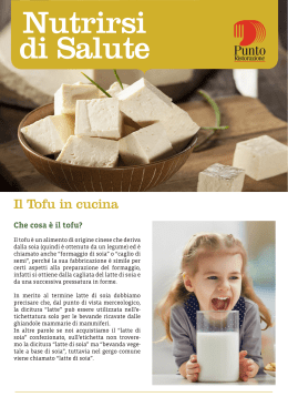 Il tofu - Comune di Mapello