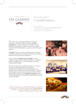 listino - home - PIZZERIA DA GIANNI