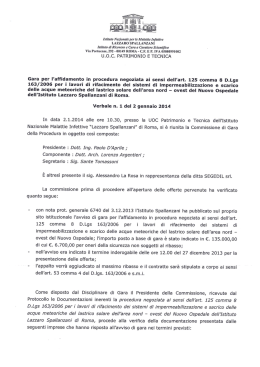 Verbale n. 1 - Istituto Lazzaro Spallanzani