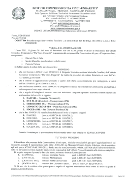 verbale commissione gara distributori