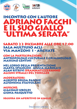 volantino evento - Arcisate cultura